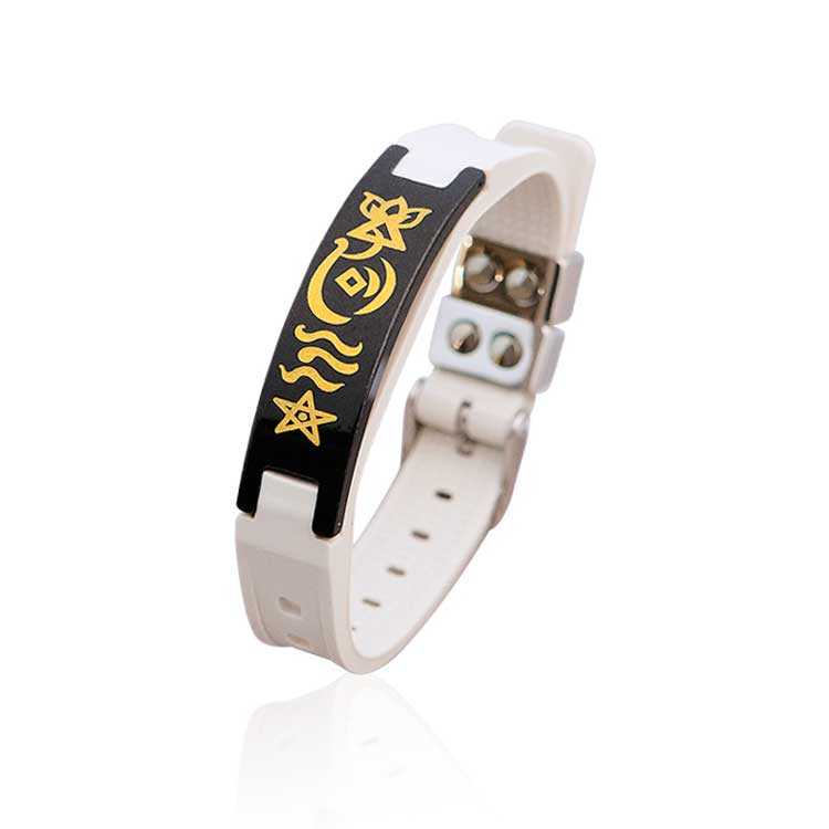 身心顺畅翡翠健康手环（白）