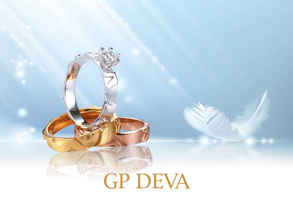 浪漫求婚钻戒「大利见有．大利见喜．大利见得」三色套戒