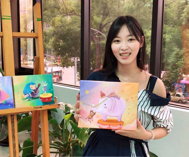 香華天藝術家陳誼欣「動物樂園╱好開心」