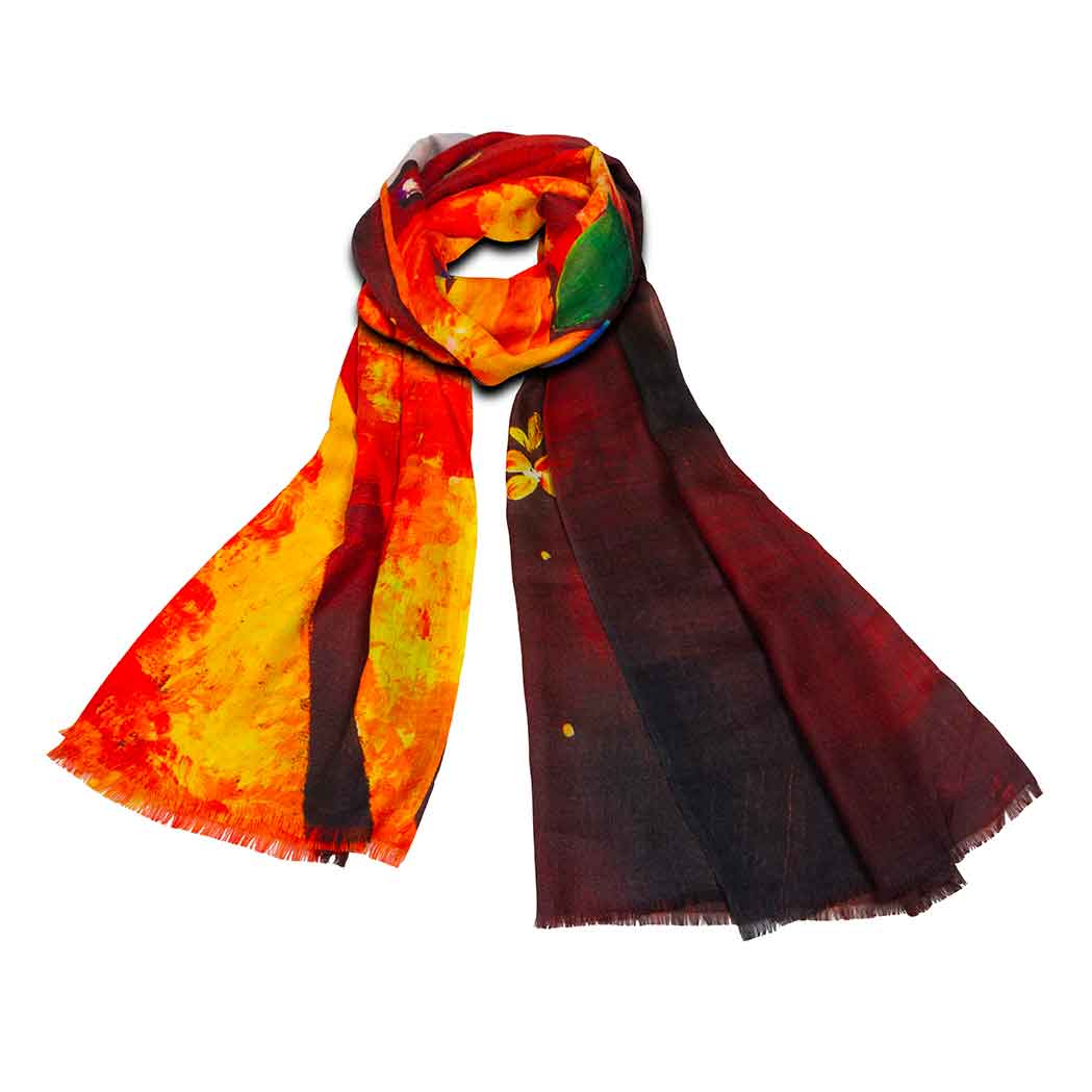 香华天艺术围巾 -繁华富贵1