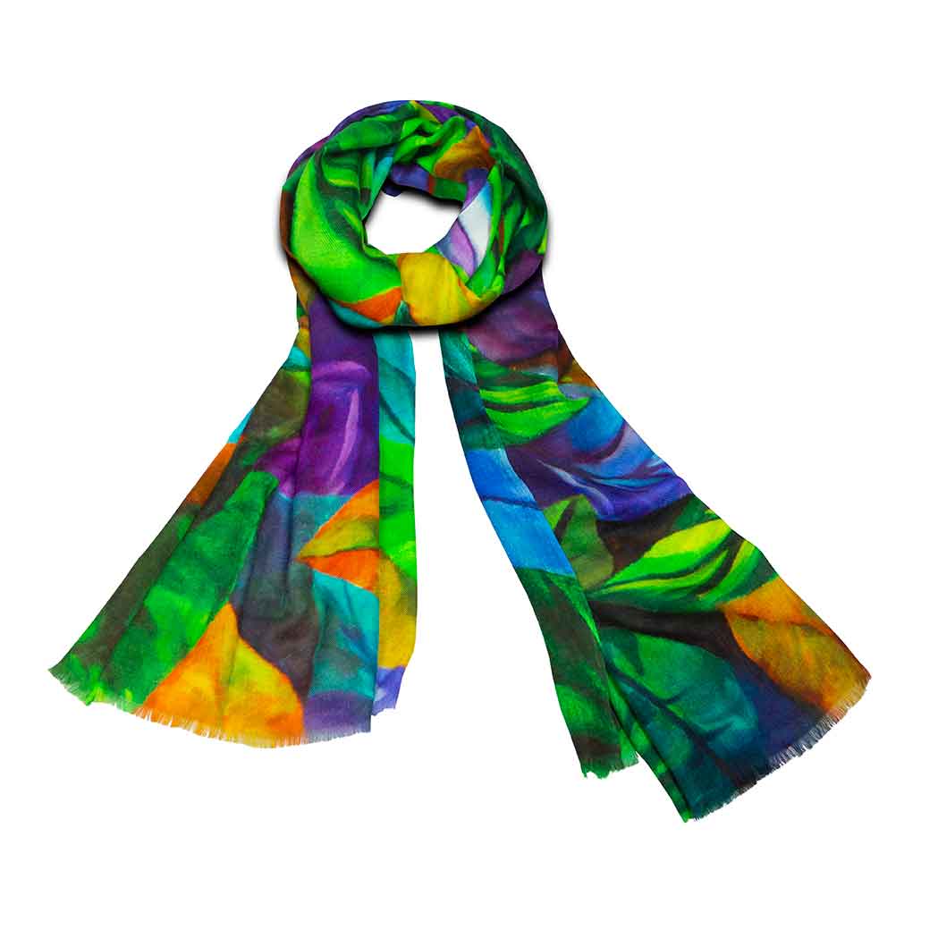 香华天艺术围巾生命间的光彩