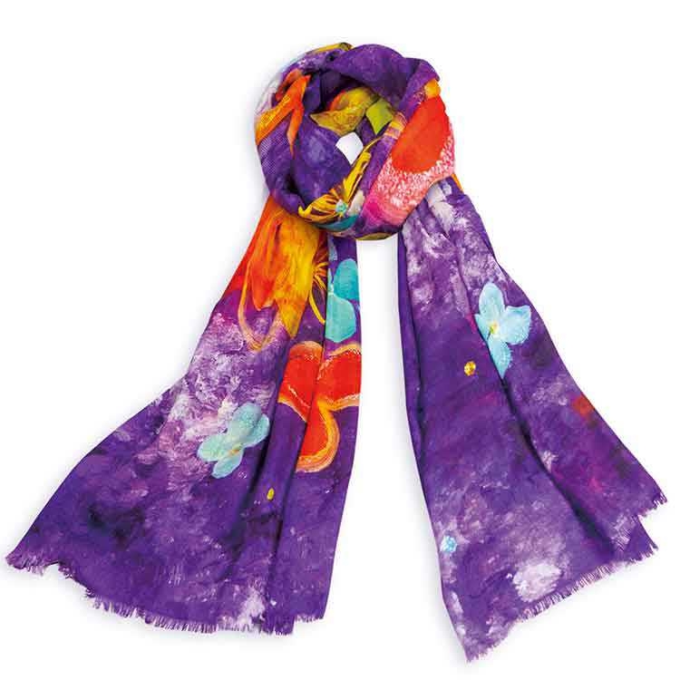 香華天藝術圍巾–繁華富貴8