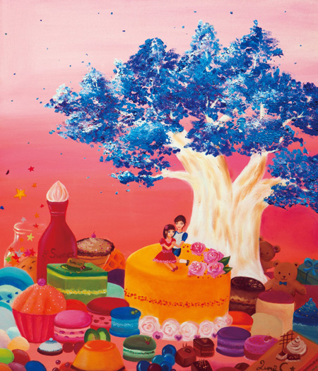 Happy colorful egg roll / soil pineapple cake gift box