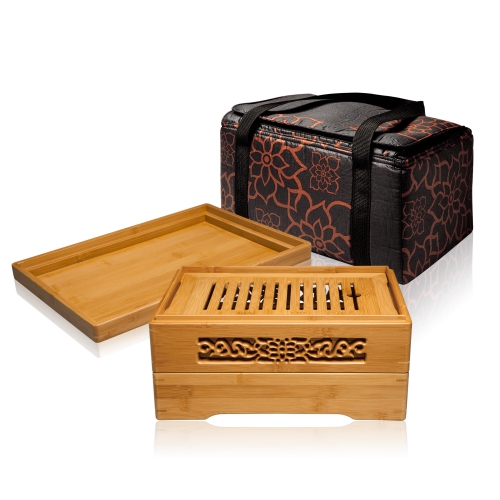Lotus Multi-Purpose Bamboo Tea Tray