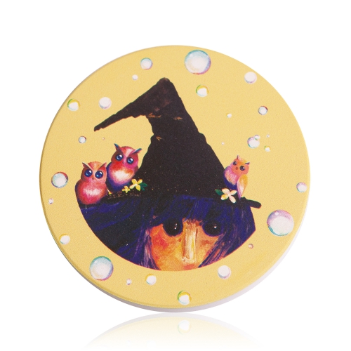 Fortune Fairy Liquid Absorbent Coaster (Yellow)