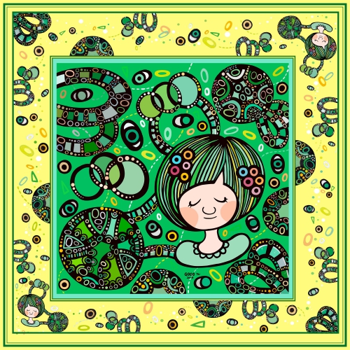 Artistic Scarf - Dream • That girl No. 3