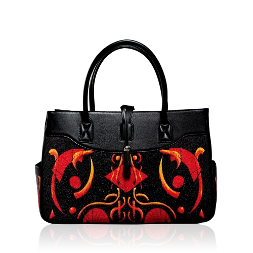 Love between us Shagreen Handbag