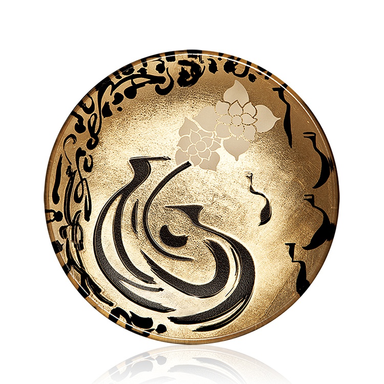 Treasure Vessel Liuli Plate (Round, Gold 10")