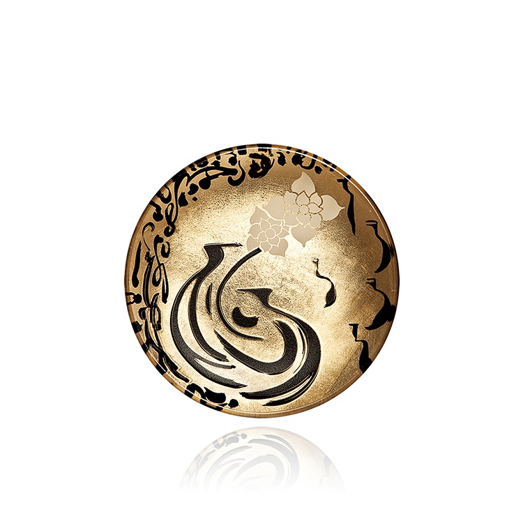 Treasure Vessel Liuli Plate (Round, Gold 6.5")