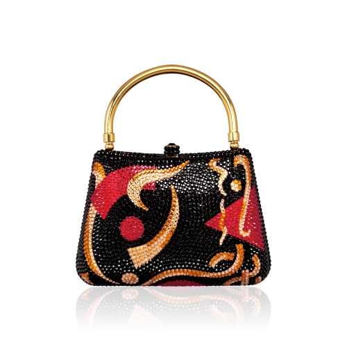 「3-Abstract-D / Love between Us」 Jeweled Evening Clutch