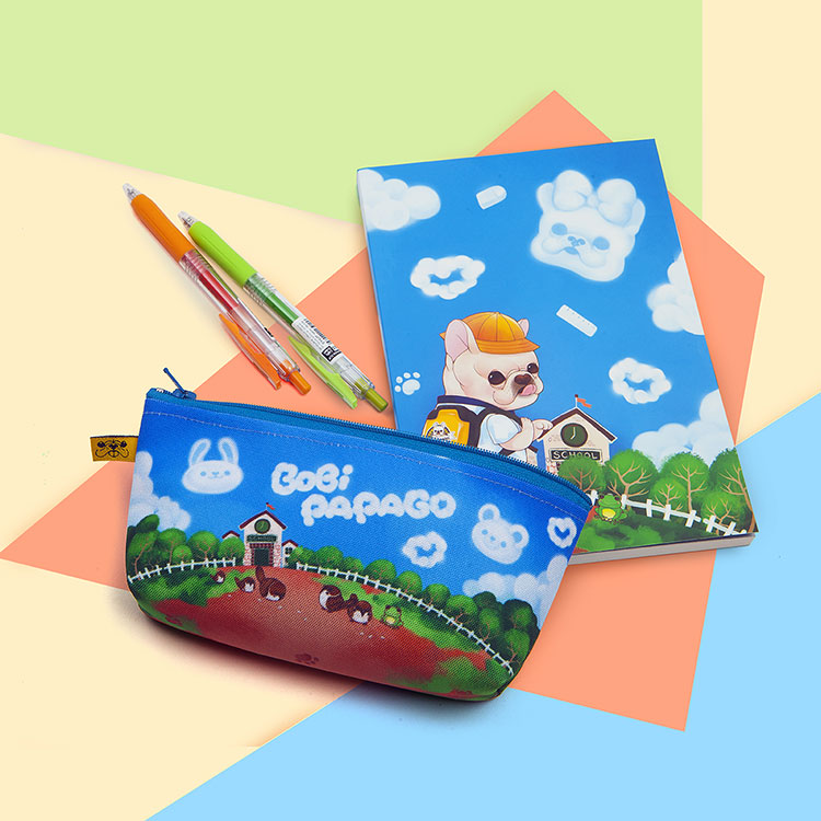 BoBi PAPAGO Triangle Pencil Case - Fun of Going to School